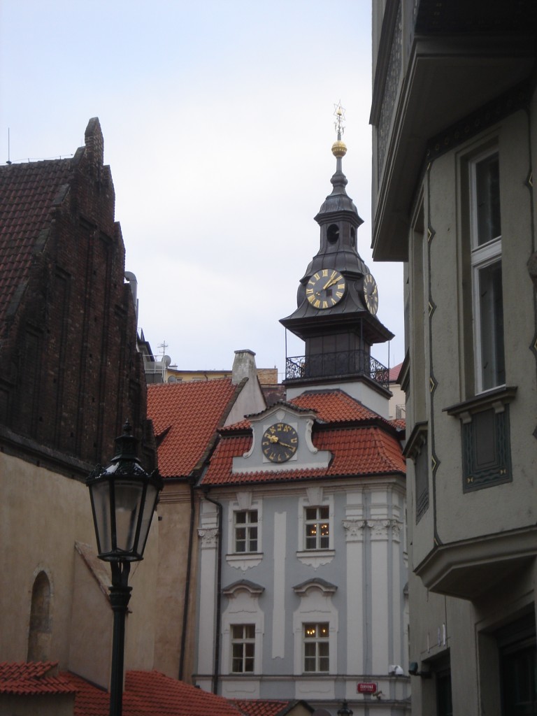 Three clocks on the Jewish Town Hall