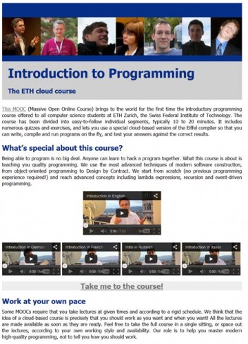 Introduction to Programming MOOC